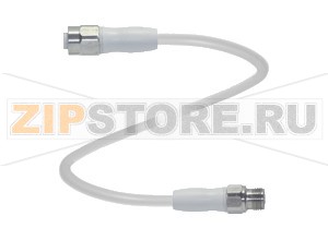 Кабель датчика-исполнительного устройства Connection cable V1-GV4A-2M-PP-H1-V1-GV4A Pepperl+Fuchs Описание оборудованияCordset, M12 to M12, V4A stainless steel, hygienic design, 4-pin, PP cable