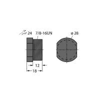 Заглушка защитная Turck VZ8