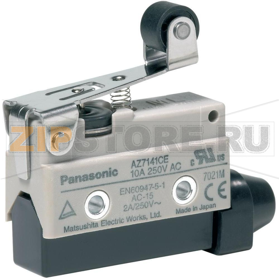 Выключатель концевой с роликом 115 В/DC, 250 В/AC, 10 А, IP64, 1 шт Panasonic AZ7141CEJ 
