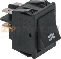 ДВУХПОЛЮСНАЯ ЧЕРНАЯ КНОПКА 16А 250В