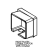 Right plastic lateral cap for Unox XF 133