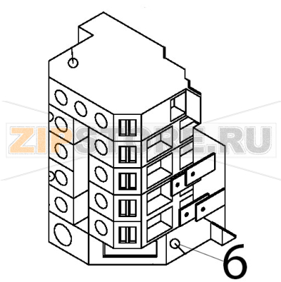 Terminal block Silanos E1000 Terminal block Silanos E1000Запчасть на деталировке под номером: 6