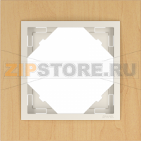 TECO Frame - 1 gang LOGUS, ARBORE / beech / pearl