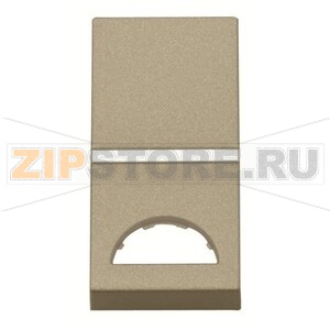 Клавиша одноклавишного одномодульного выключателя/переключателя/кнопки с окном для шильдика с символом, шампань ABB 2CLA210190N1901 