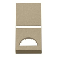 Клавиша одноклавишного одномодульного выключателя/переключателя/кнопки с окном для шильдика с символом, шампань ABB 2CLA210190N1901