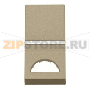 Клавиша одноклавишного одномодульного выключателя/переключателя/кнопки с окном для шильдика с символом, шампань ABB 2CLA210190N1901 