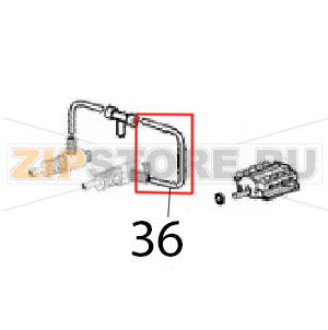 Pipe &quot;U&quot; Angelo Po 31PIE6 Pipe "U" Angelo Po 31PIE6Запчасть на деталировке под номером: 36