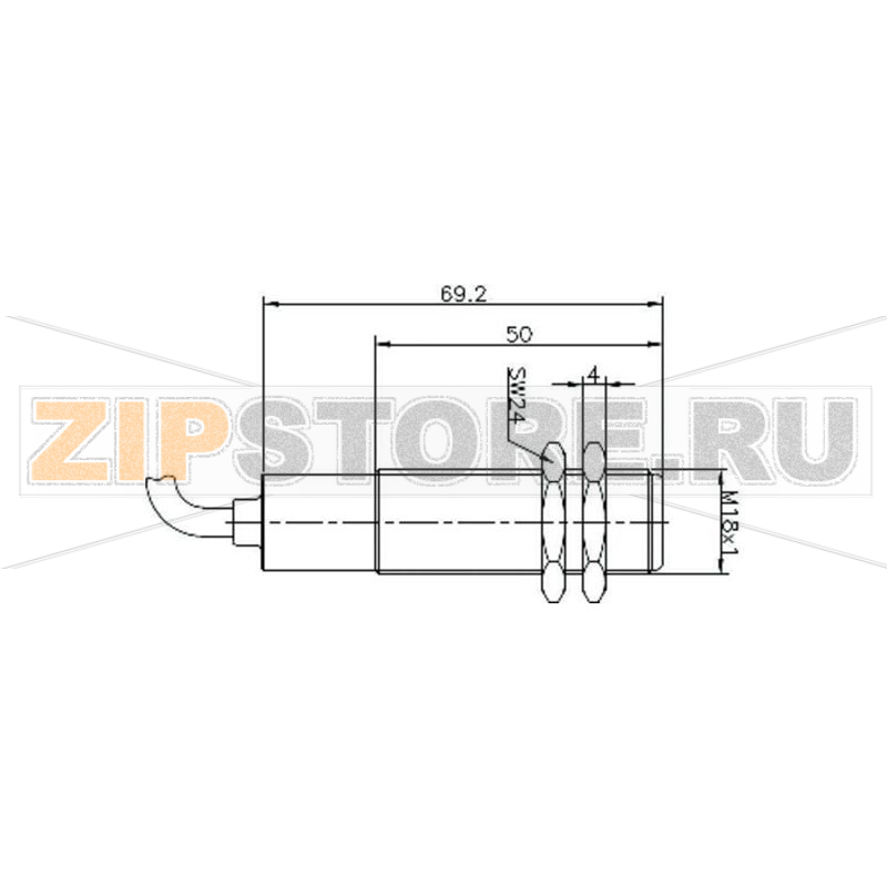 Переключатель герконовый, магнитный, 250 В/DC, 250 В/AC, 1 A, 60 ВА Secatec MKG18OUAK 