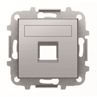 Накладка для одного суппорта/разъёма, нержавеющая сталь ABB 2CLA851810A1401