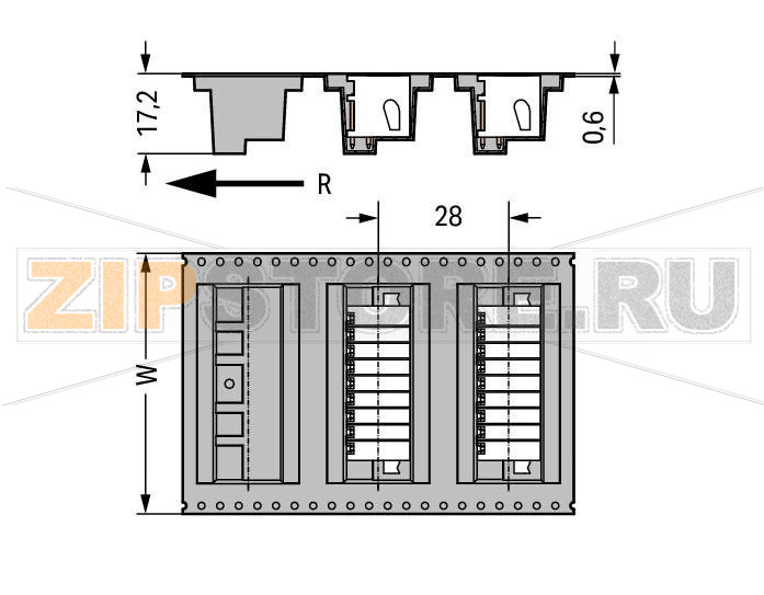 MCS MINI HD THR male header, 2-row; 0.8 x 0.8 mm solder pin; angled; 100% protected against mismating; Levers; in tape-and-reel packaging; Pin spacing 3.5 mm; 2 x 15-pole; black Wago 713-1435/116-000/997-409 Вилки для пайки оплавлением припоя для поверхностного монтажаРазделенные разъемы выводов предотвращают повреждения и обеспечивают вилкам защиту от касания в неподсоединенном состоянии100% защита от неправильного подсоединенияВозможны варианты кодировки...