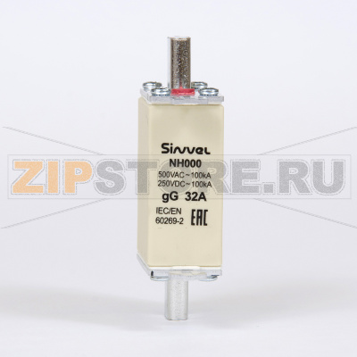 Предохранитель с бойком 32 A, габарит 000, gG Sinvel FNH000S-32 
