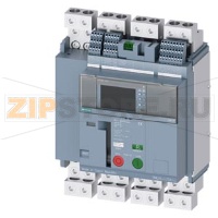 fixed-mounted circuit breakers 4-pole, frame size 0, IEC N conductor on the right In=800A to 690V, 50/60Hz AC Icu=55kA at 415V Icu=50kA at 500V Icu=42kA at 690V ETU660 electronic trip units LSIG display with tripped signaling switch, RTC and  4Aux auxilia