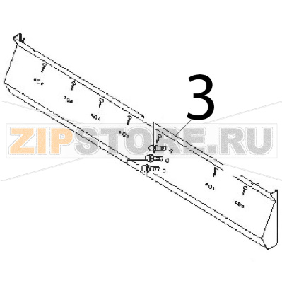 Cruscotto sup. comp. Angelo Po 2G1PE2E Cruscotto sup. comp. Angelo Po 2G1PE2EЗапчасть на деталировке под номером: 3