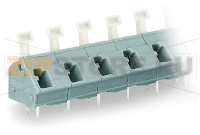 PCB terminal block; push-button; 2.5 mm; Pin spacing 10/10.16 mm; 3-pole; suitable for Ex-e applications; CAGE CLAMP®; commoning option; 2,50 mm; light gray Wago 256-603/332-009/999-950