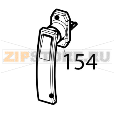 Oven square handle Tecnoinox EFC06M Oven square handle Tecnoinox EFC06MЗапчасть на деталировке под номером: 154