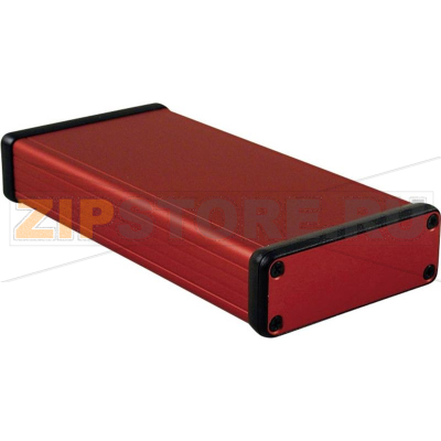 Корпус 160x78x27 мм, материал: алюминий, красный, 1 шт Hammond 1455J1601RD 