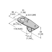 Кронштейн монтажный Turck SMB22FVK