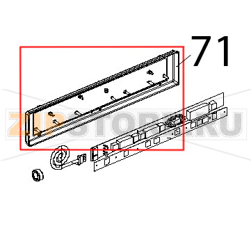 Coperchio cruscotto C.T. Unox XVC 204 Coperchio cruscotto C.T. Unox XVC 204Запчасть на деталировке под номером: 71