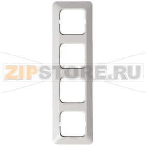 Рамка четырехместная, белая ABB 359.32 