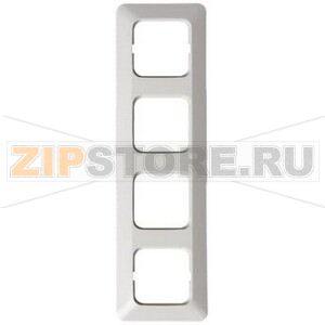 Рамка четырехместная, белая ABB 359.32 