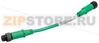 Провод круглый SWD IP67, 0,3 м, 5-полюсн., со штекером M12 и гнездом M12 Eaton SWD4-M3LR5-2S