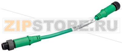 Провод круглый SWD IP67, 0,3 м, 5-полюсн., со штекером M12 и гнездом M12 Eaton SWD4-M3LR5-2S 