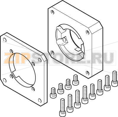 Фланец электродвигателя Festo EAMF-A-48C-80G 
