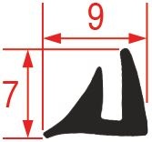 ПРОКЛАДКА ДЛЯ ДВЕРЦЫ ДУХОВКИ - 25 М