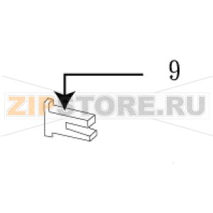 Датчик риббона TSC TTP-2410M Датчик риббона для принтера TSC TTP-2410MЗапчасть на сборочном чертеже под номером: 9Количество запчастей в комплекте: 1Название запчасти TSC на английском языке: Ribbon sensor assembly