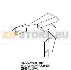 St. Steel muffle front corner Unox XBC 1005  St. Steel muffle front corner Unox XBC 1005Запчасть на деталировке под номером: 29Название запчасти на английском языке: St. Steel muffle front corner Unox XBC 1005