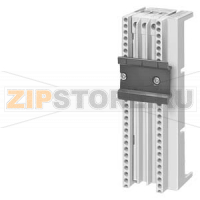 ШИННЫЙ АДАПТЕР, 45MM WIDTH 40MM SYSTEM, 5+10MM RAIL-THICK. OUTGOING TERM. TOP 1.5...4 MM2 WITH 1 SUPP. RAIL 35MM, ... 25 A FOR ANY SURFACE MOUNTING, LENGTH 139 MM Siemens 8US1050-5RK07