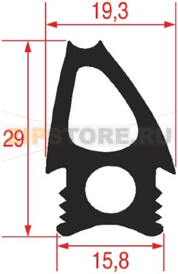 GUARNIZIONE PORTA FORNO 690x630 mm 