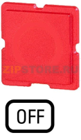 Шильдик, красный, OFF Eaton 217TQ25