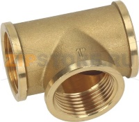 T FITTING OF BRASS Ø 1F