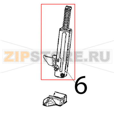 Cerniera porta forno ribalta L.M. elena Unox XFT 185 Cerniera porta forno ribalta L.M. elena Unox XFT 185Запчасть на деталировке под номером: 6