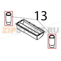 Piede inox comp. NSF 100-130 Angelo Po FX82E2T