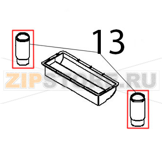 Piede inox comp. NSF 100-130 Angelo Po FX82E2T Piede inox comp. NSF 100-130 Angelo Po FX82E2TЗапчасть на деталировке под номером: 13