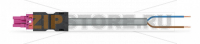 pre-assembled connecting cable; Eca; Socket/open-ended; 2-pole; Cod. B; Control cable 2 x 1.5 mm; 5 m; 1,50 mm; pink Wago 771-8992/106-507