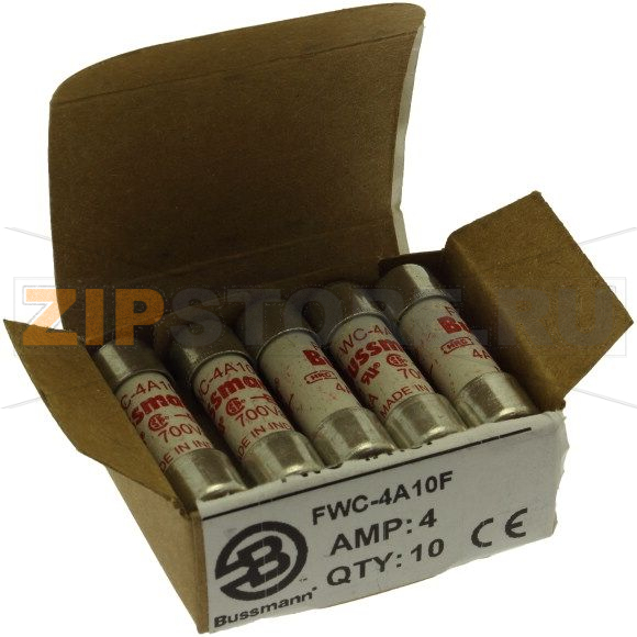 Предохранитель, 4 A, AC 700 В, 200 кА, 10x38 мм, aR, UL Eaton 4AMP 700V AC FERRULE 10x38MM 