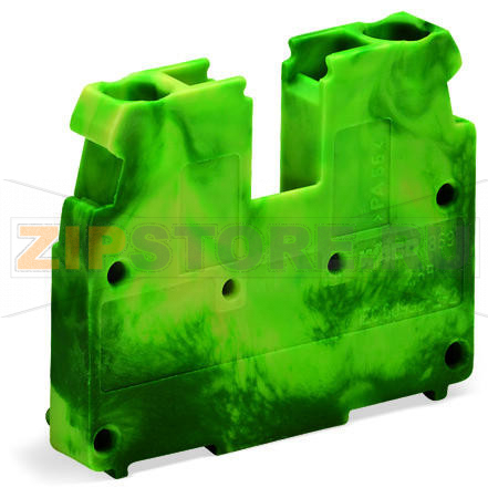 2-проводные концевые клеммы; без кнопок; 2,5 мм; CAGE CLAMP®; 2,50 mm; зеленые-желто Wago 869-347 