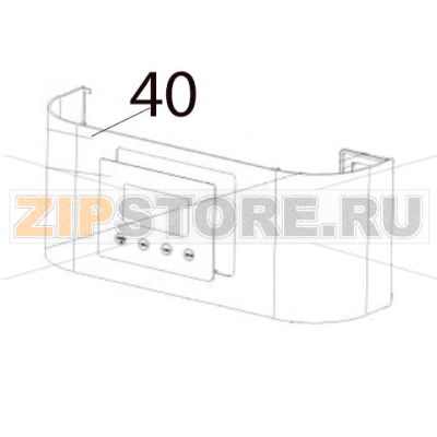 Front decoration steel Hurakan HKN-IMSD15 Front decoration steel Hurakan HKN-IMSD15Запчасть на деталировке под номером: 40