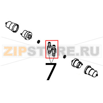 Racc. p/gomma Angelo Po FX101G2 Racc. p/gomma Angelo Po FX101G2Запчасть на деталировке под номером: 7