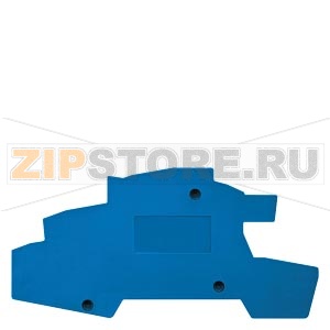 ALPHA, cover, for neutral isolating terminals, Terminal size 6 mm2, W: 2 mm, blue Siemens 8WH9004-1SA00 