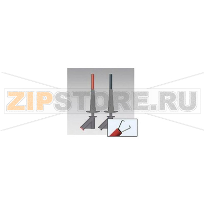 Комплект зажимов, тип: крючок, 4 мм, CAT III 1000 В, красные, черные Beha Amprobe FTF000370024 