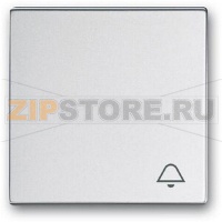 Клавиша выключателя c символом "Звонок", серебристый алюминий ABB 2CKA001751A3178