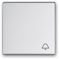 Клавиша выключателя c символом "Звонок", серебристый алюминий ABB 2CKA001751A3178