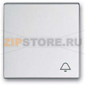 Клавиша выключателя c символом &quot;Звонок&quot;, серебристый алюминий ABB 2CKA001751A3178 