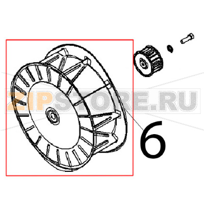 Ventola radiale §: 340 Angelo Po FX101G2 Ventola radiale §: 340 Angelo Po FX101G2Запчасть на деталировке под номером: 6