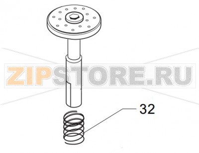 Пружина в нижнее сито рабочей группы Saeco Royal Cappuccino Пружина в нижнее сито рабочей группы кофемашины Saeco Royal CappuccinoЗапчасть на деталировке под номером: 32Количество запчастей в комплекте: 1Оригинальное название запчасти Saeco: Molla x pistone