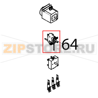 Termostato per forni ventilati Tecnoeka KF 1010 A UD Termostato per forni ventilati Tecnoeka KF 1010 A UDЗапчасть на деталировке под номером: 64